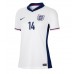 Maillot de foot Angleterre Ezri Konsa #14 Domicile vêtements Femmes Europe 2024 Manches Courtes